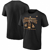 Men's Los Angeles Dodgers Black 2024 World Series Champions Big & Tall Parade T-Shirt,baseball caps,new era cap wholesale,wholesale hats